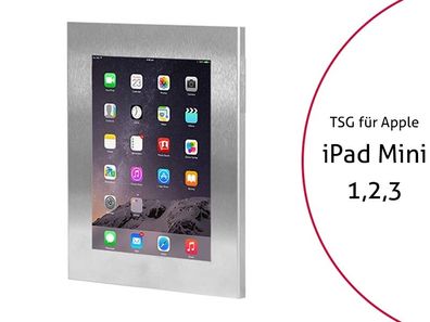 TabLines TSG009E Tablet Schutzgehäuse für Apple iPad Mini 1/2/3, Edelstahl