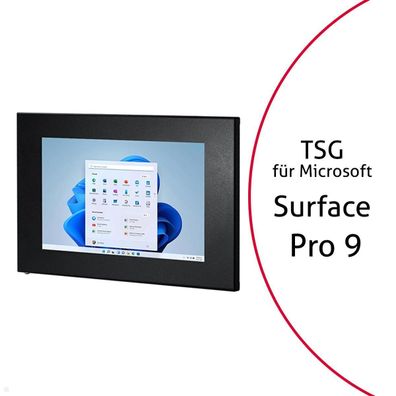 TabLines TSG098B Tablet Schutzgehäuse für Microsoft Surface Pro 9, schwarz
