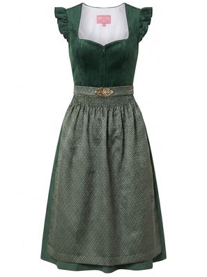 Dirndl Kalenia 70cm Länge dunkelgrün