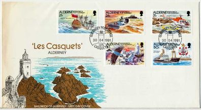 Alderney Nr 49-53 BRIEF FDC X7CE2AA