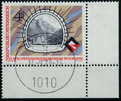 Österreich 1979 Nr 1619 zentrisch gestempelt ECKE-URE X80D91E