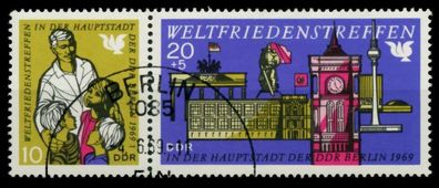 DDR Zusammendruck Nr WZd204 gestempelt WAAGR PAAR X8D0992