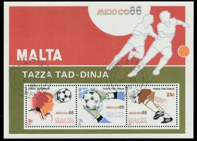 MALTA Block 9 zentrisch gestempelt S5A7D9A