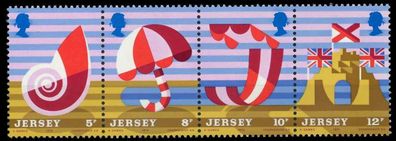 JERSEY 1975 Nr 119 + 120 + 121 + 122 postfrisch 4ER STR X7F4D8A