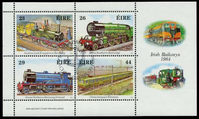IRLAND Block 5 ESST zentrisch gestempelt S0189A6