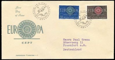 Finnland 1960 Nr 525-526 BRIEF FDC X0894D2