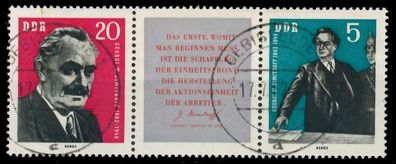 DDR Zusammendruck Nr WZd31 zentrisch gestempelt 3ER STR X11AF22