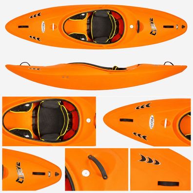 Prijon Curve 2.5 Pro Wildwasser Kajak Riverrunner mit Alu Prallplatt
