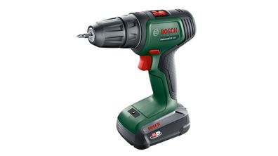 Akku-Bohrschrauber UniversalDrill 18V grün/schwarz, Li-Ionen Akku 2,5Ah, Koffer, POWE