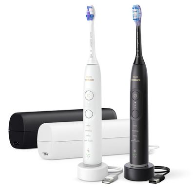 Philips Toothbrush HX7429 02 Sonicare 7100 Duopack black Schwarz and white (HX7429/02