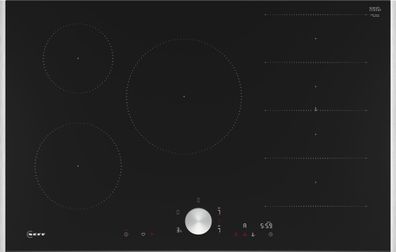T68TTV4L0 N 90, Autarkes Kochfeld schwarz/edelstahl, 80 cm
