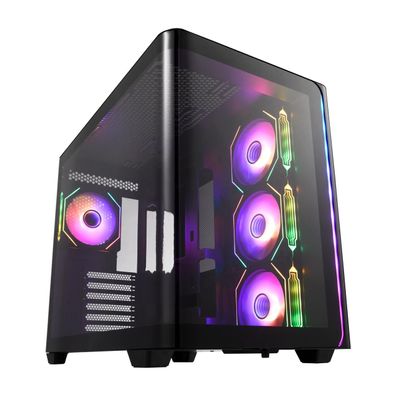 M580, Tower-Gehäuse schwarz, Tempered Glass x 2