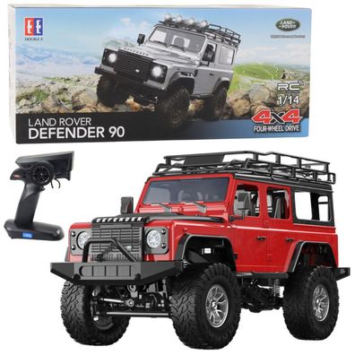 Ferngesteuerter Geländewagen RC Land Rover Defender 90 Rot 1:14