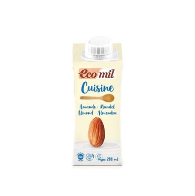 3x EcoMil Ecomil Mandel Cuisine (Kulinarische Zubereitung auf Mandelbasis) 200ml