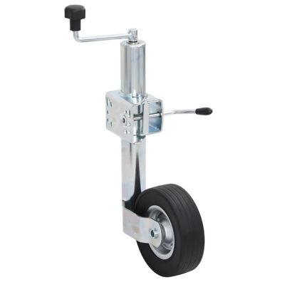 vidaXL Stützrad für Anhänger mit Klemme 60 mm Verzinkter Stahl