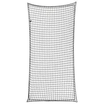 vidaXL Anhängernetz mit Gummiseil Schwarz 7x3,5 m PP