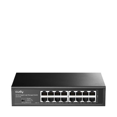 CUDY 16-Port Gigabit Light Managed Switch GS1016E - Switch - 1 Gbps (GS1016E)