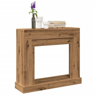 vidaXL Kaminumrandung Artisan-Eiche 100x30x87,5 cm Holzwerkstoff