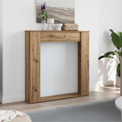vidaXL Kaminumrandung Artisan-Eiche 100x20x100 cm Holzwerkstoff