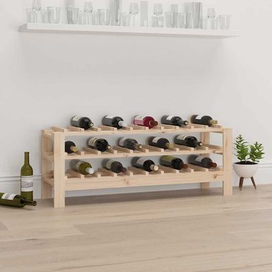 vidaXL Weinregal 109,5x30x42 cm Massivholz Kiefer