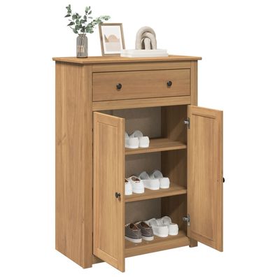 vidaXL Schuhschrank PANAMA 80x40x114 cm Massivholz Kiefer