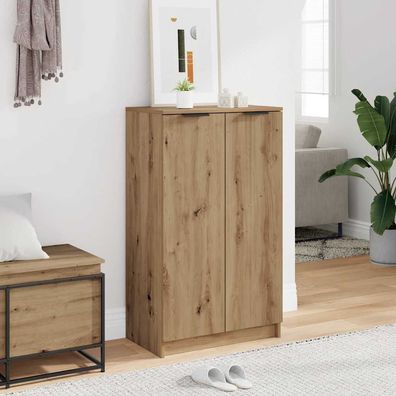 vidaXL Schuhschrank Artisan-Eiche 59x35x100,5 cm Holzwerkstoff