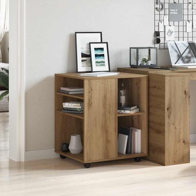 vidaXL Rollschrank Artisan-Eiche 60x53x72 cm Holzwerkstoff