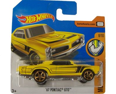 Hot Wheels '67 Pontiac GT0 Muscle mania DVC43 Modellauto Auto NEU NEW