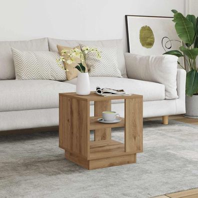 vidaXL Couchtisch Artisan-Eiche 40x40x43 cm Holzwerkstoff
