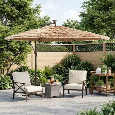 vidaXL Sonnenschirm mit Stahlmast Braun 290x290x238 cm