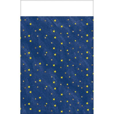 Papier Tischdecke Twinkle Little Star 137 x 259 cm Tablecover Sterne Stars