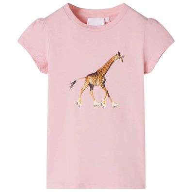 vidaXL Kinder-T-Shirt Hellrosa 116