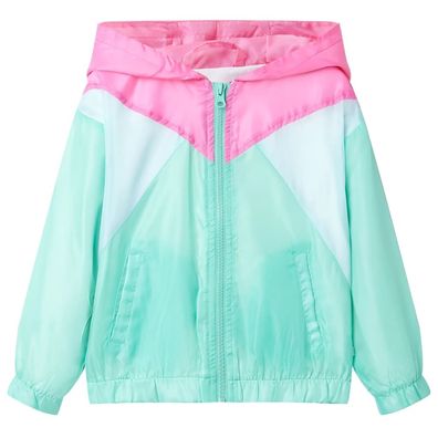 vidaXL Kinder-Kapuzenjacke mit Reißverschluss Mehrfarbig 104