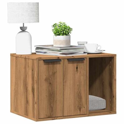 vidaXL Katzenklo Artisan-Eiche 60x40x40 cm Holzwerkstoff