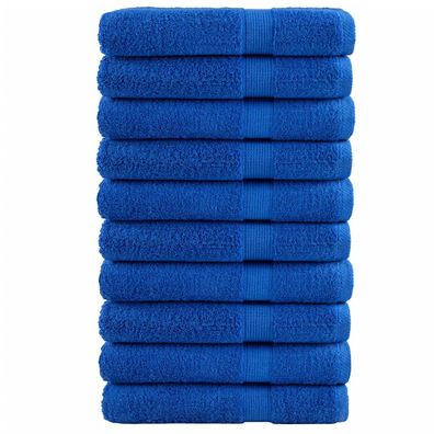 vidaXL Premium Handtücher SOLUND 10 Stk. Blau 100x200 cm 600 g/m²
