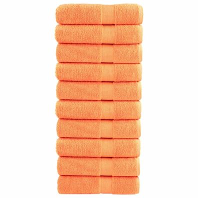vidaXL Premium Badetücher SOLUND 10 Stk. Orange 100x150 cm 600 g/m²