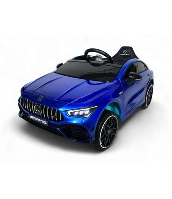 Kinder Elektroauto Mercedes CLA 45s AMG, VIER Motoren+LED+Audio+EVA+FB