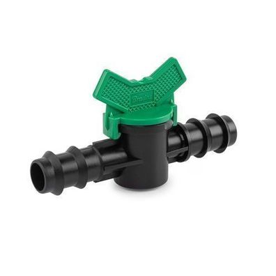 Absperrhahn Kugelhahn 20mm 2x Steckverbinder PE Rohr Gartenbewässerung Absperrventil