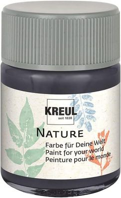 KREUL 49432 - Nature Schiefergestein im 50 ml Glas, wasserbasierte Farbe, aus nachhal