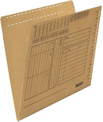 Original Falken 100er Pack Einstellmappe. Made in Germany. Aus Recycling-Karton für D