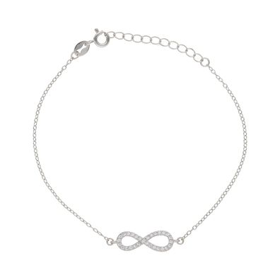 Armband Silber 925 Unendlichkeitszeichen Zirkonia JL52-03-0182 JuwelmaLux