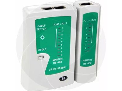 BS-468 Kabeltester RJ45 RJ12 RJ11 Netzwerkkabel Tester mit Remote-Einheit LED-Anzeige