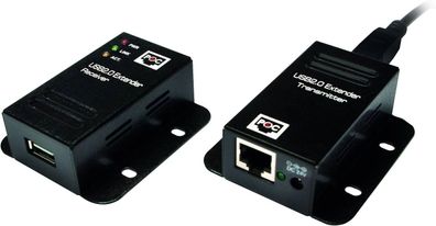 LogiLink UA0267 USB 2.0 Extender bis 50m über Cat.5 Cat.6 Netzwerkkabel mit PoE Plug