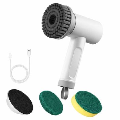 Elektrische Reinigungsbürste Akku kabellos für Bad Küche Auto, Power Spin Scrubber