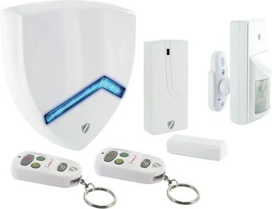 Schwaiger HG2000 Funk Alarmsystem Starter Set 868 MHz Außensirene 120 dB mit