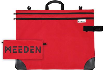 MEEDEN Kunstmappe Portfolio Tasche wasserdicht 600D Oxford Doppelfach mit