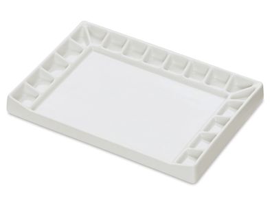 MEEDEN Porzellanpalette 18 Mulden Mischpalette Malpalette 14 x 20 cm für Künstler