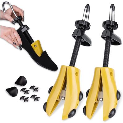Stretch Schuhspanner 40?47 verstellbar, Schuhdehner Set für enge Schuhe, ABS & Eisen