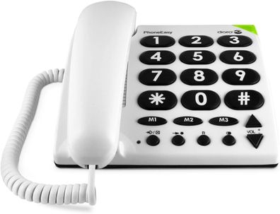 Doro PhoneEasy 311c Großtastentelefon schnurgebunden Seniorentelefon mit lauter