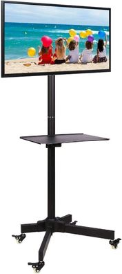 Techly ICA-TR20 TV Rollwagen 19-37 Zoll höhenverstellbar bis 150 cm neigbar drehbar